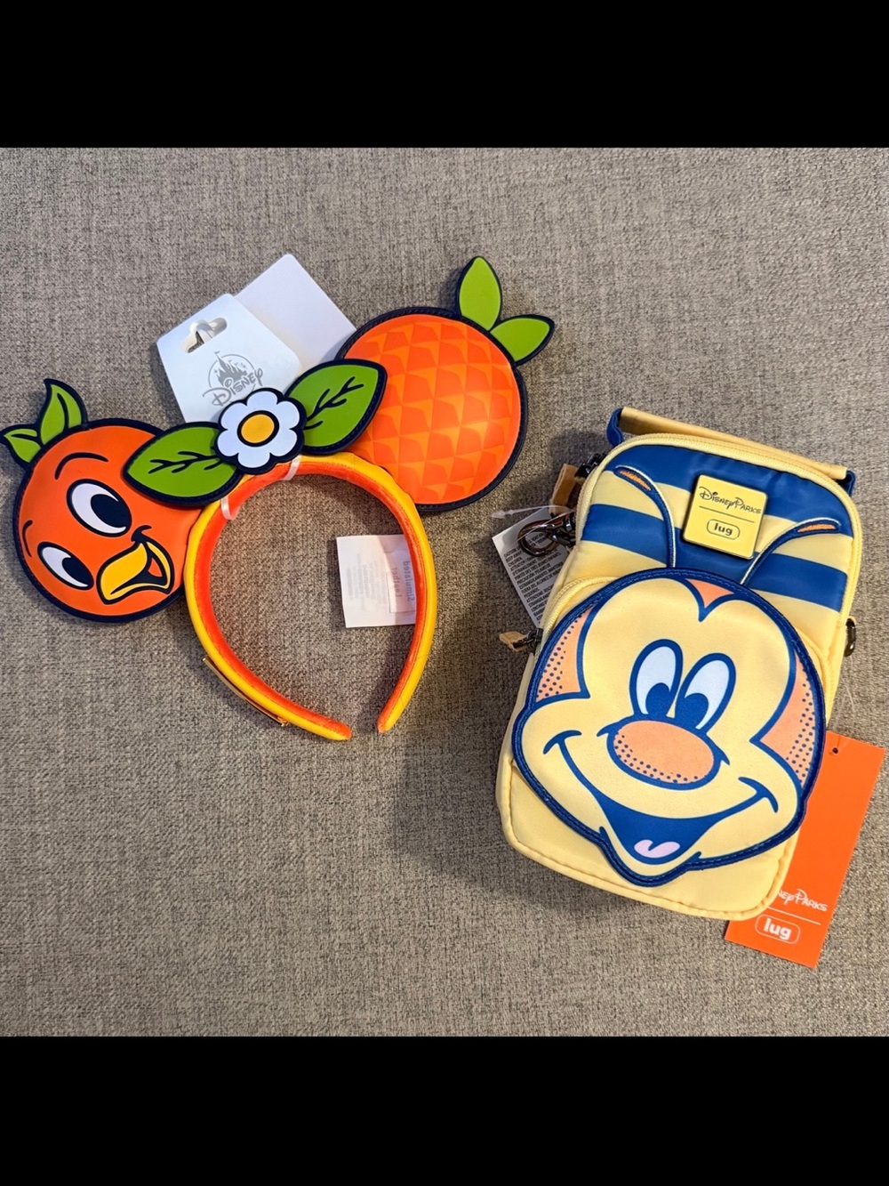 NWT Epcot Flower and Garden Loungefly Ears and LUG Crossbody Bag
